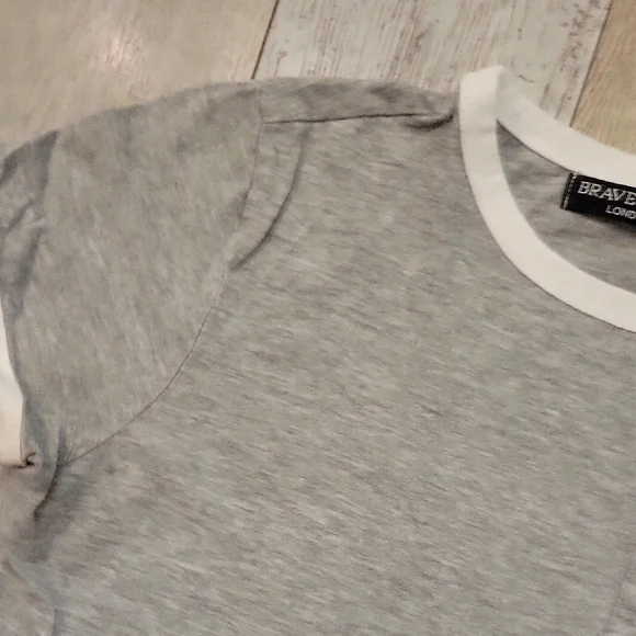 ASOS rave Soul Gray Crop Top NWT - Picture 4 of 4